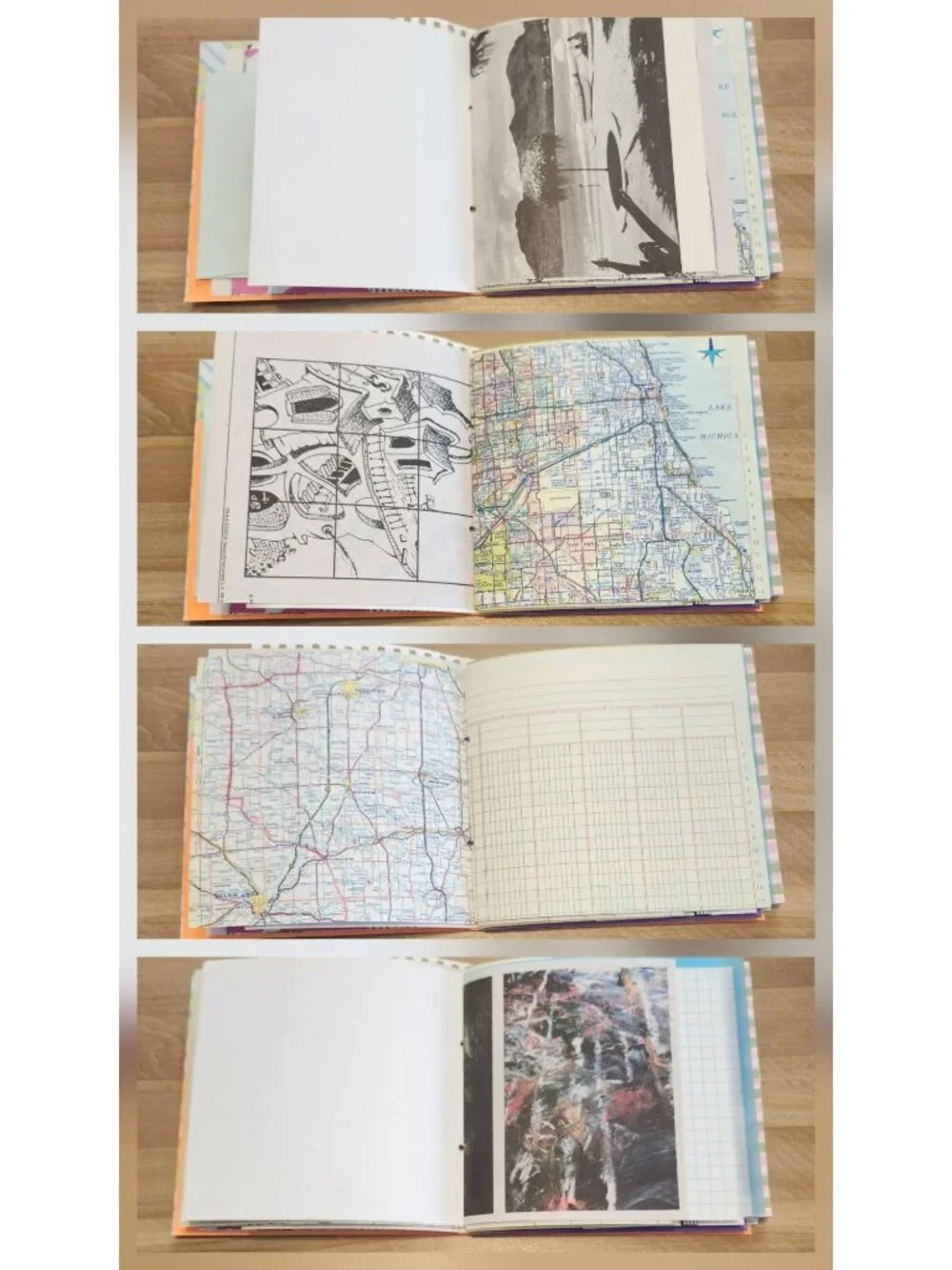 Colorful Floral Junk Journal Handmade 96 pages